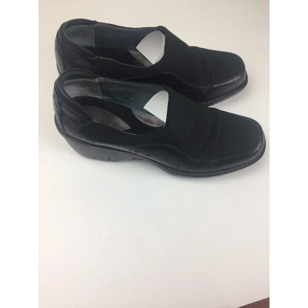 Womens shoes Loafer Black Wedge Stretch Top Eyelet Clarks Artisan‎